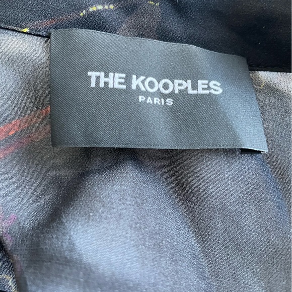 Sheer black with red flowers, size 10, The Kooples dress - Picture 3 of 9